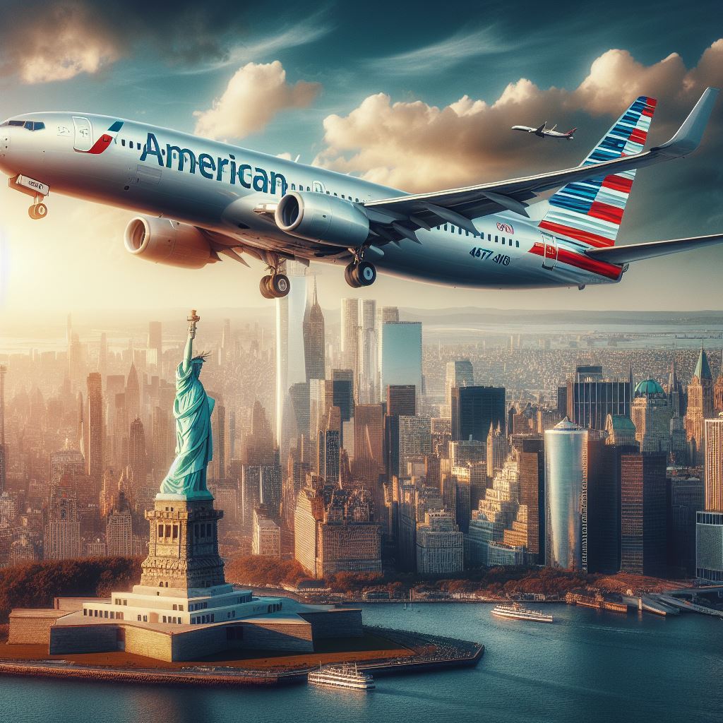 American Airlines Flight 457Q and Liberty statue